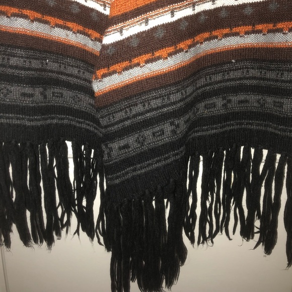 Young Threads Cozy cardigan in black with orange accent - Picture 2 of 5